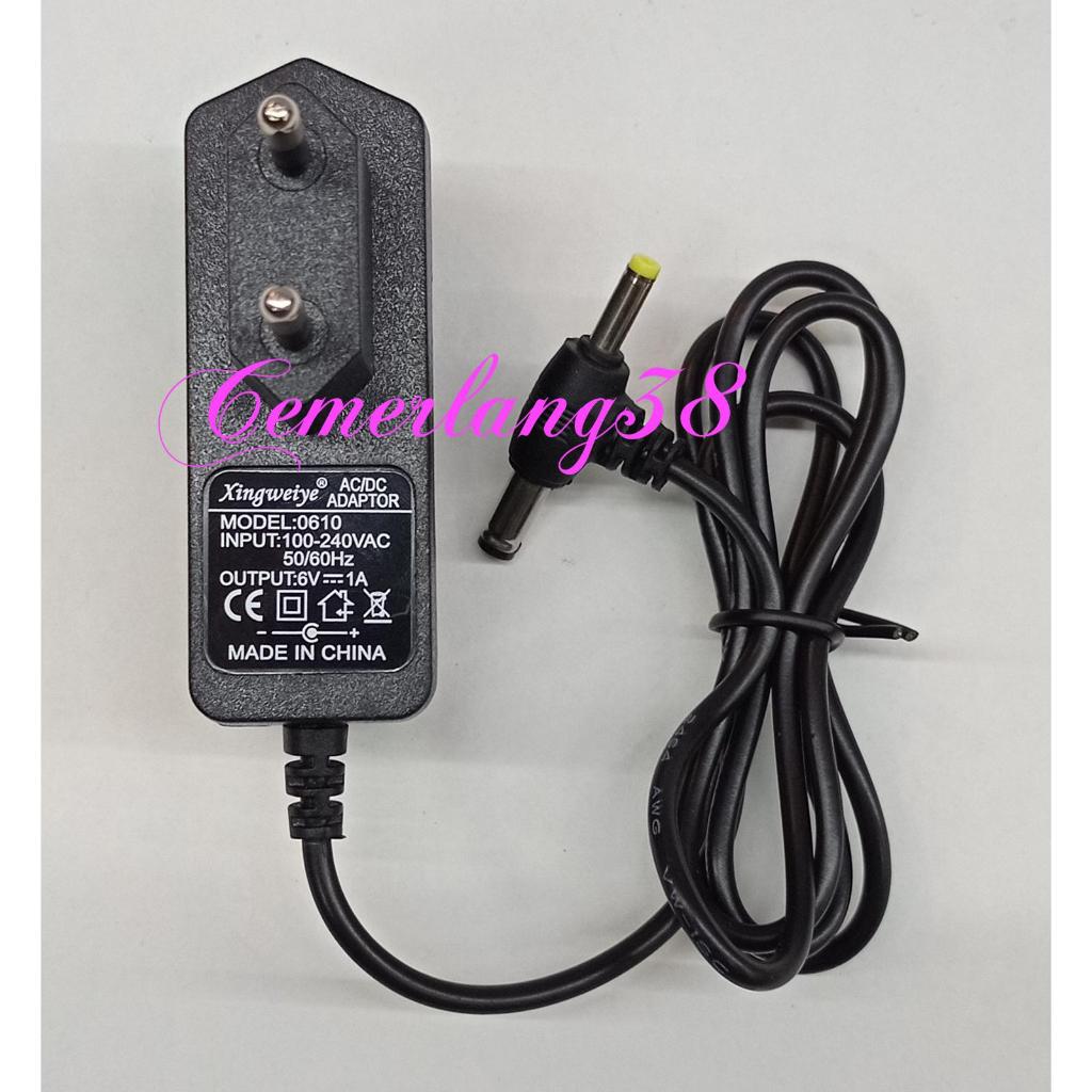 Adaptor Tensimeter 6V Replacement DC 6V 1A 6 volt 1 Ampere Adaptor