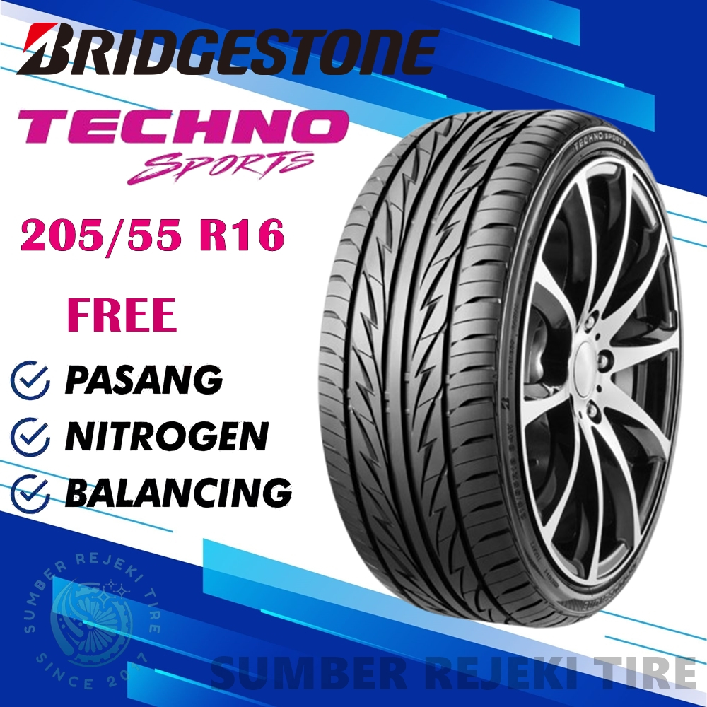 BAN MOBIL BRIDGESTONE 205/55 R16 TECHNO SPORTS