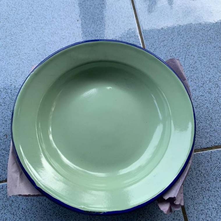 TERLARIS PIRING SENG 14CM / LEPEK SENG RRT POLOS/ PIRING JADUL POLOS / PIRING BLIRIK JADUL