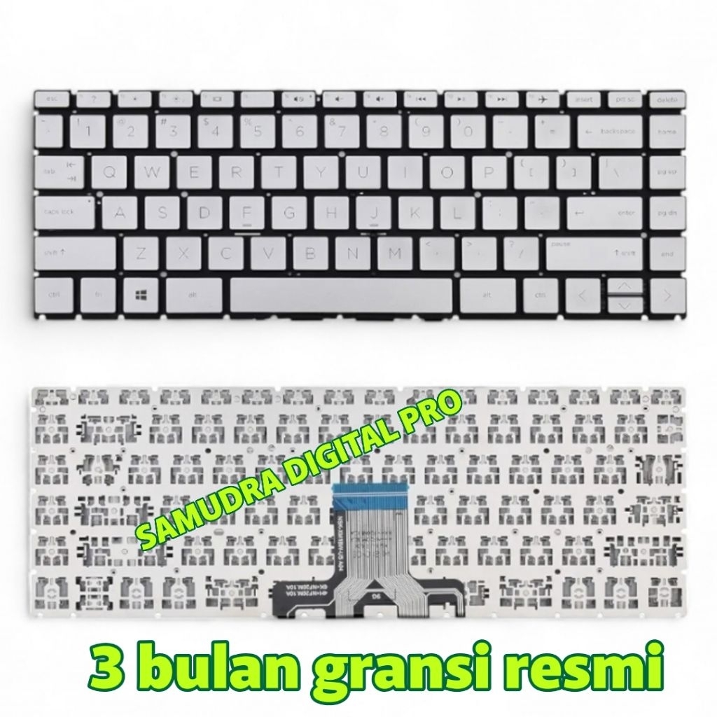 Keyboard laptop hp 14s-dq2614TU fq2002AU warna silver