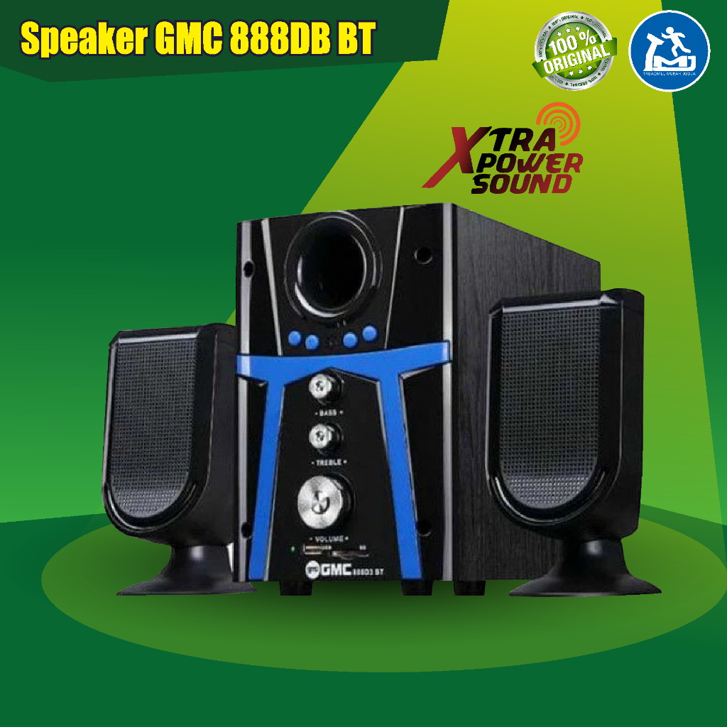 Speaker Bluetooth GMC 888D3 BT Speaker Aktif Bluetooth GMC 888D3 Speaker Subwoofer Mega Bass Ori