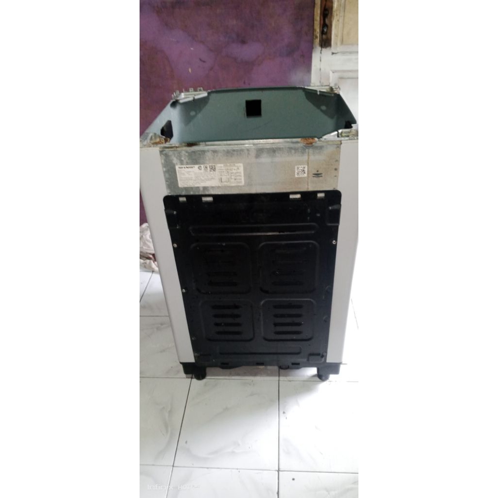 Body mesin cuci Sharp top loading ES-M9000T