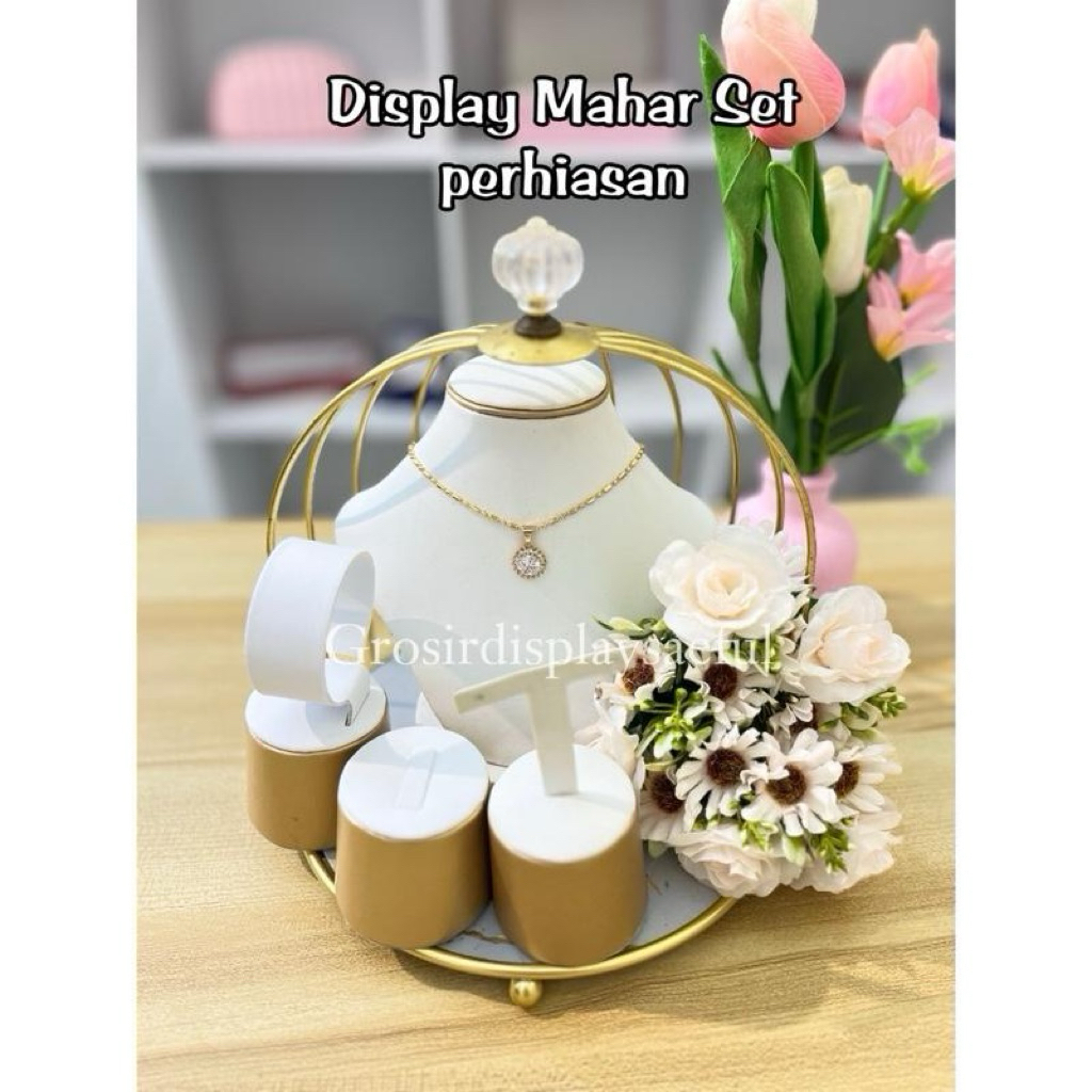 Display Set Mahar Sangkar Emas satu set display perhiasan hantaran seserahan lamaran