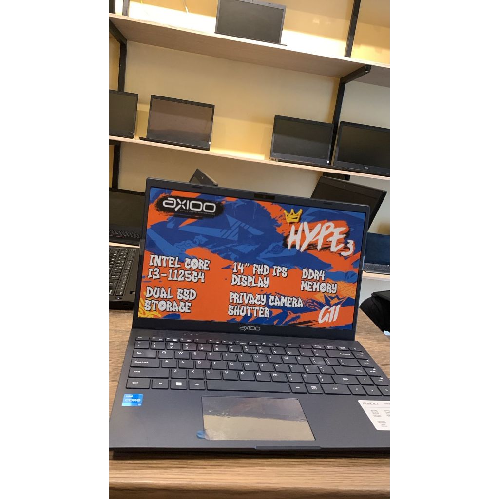 Laptop Baru Axioo Hype 3 | Intel Core i3 Gen 11 | RAM 8 GB | SSD 256 GB | Berkualitas & Bergaransi