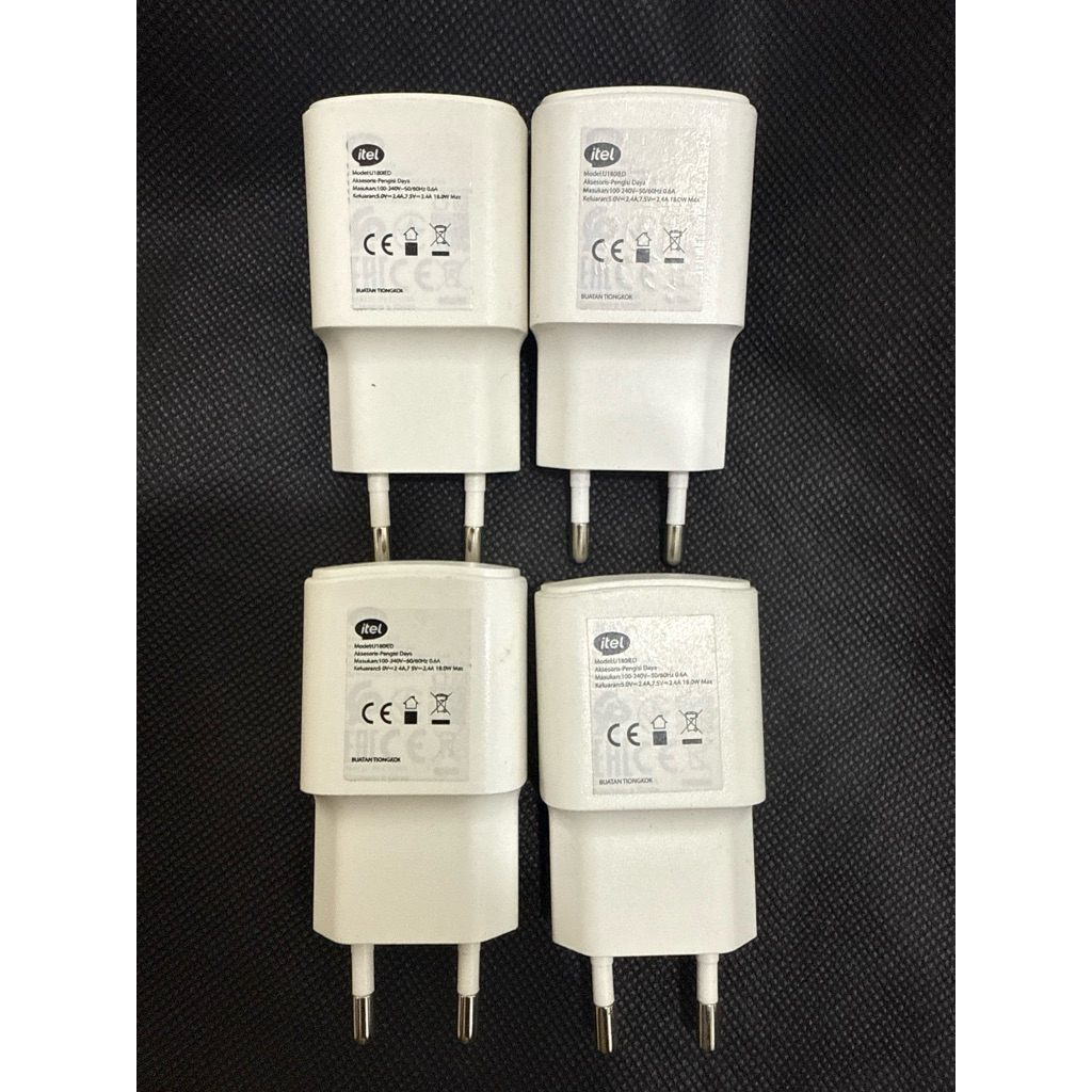 Original Batok charger ITel 18watt Copotan bawaan hp