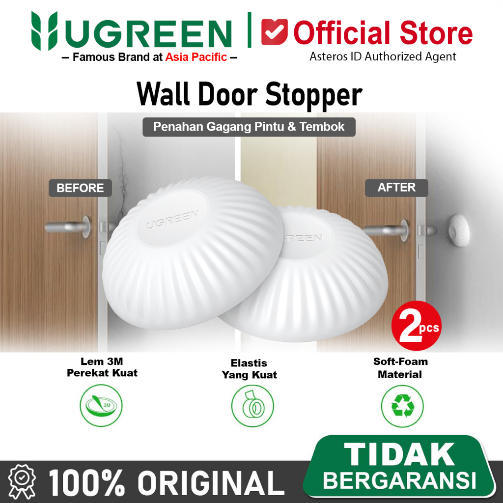 UGREEN Door Stopper Penahan Gagang Pintu Bumper Handle, Pengaman Gagang Pintu dan Tembok