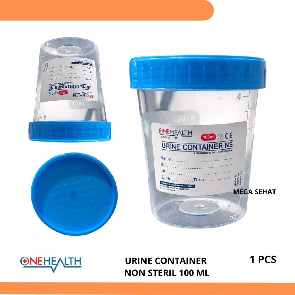 Onehealth Urine Container Pot Urine 100 ml OneHealth Wadah Sampel Tes Urin Non Steril Alat Medis Kli