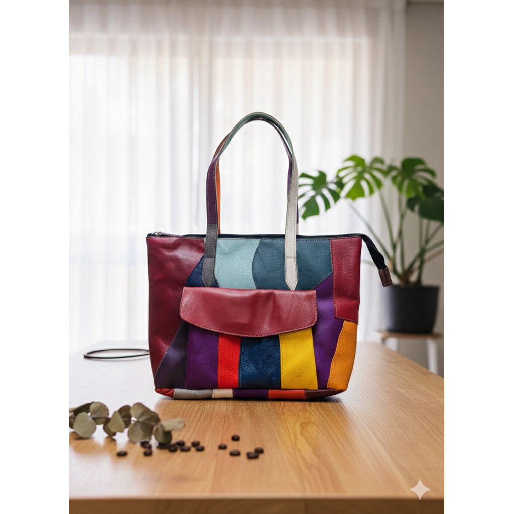 Tas perca kulit warna wrni ibu perca