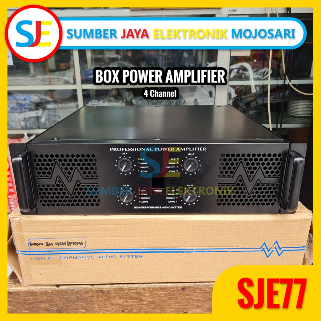 Box Power Amplifier 4 Channel 3U / Box Power Ampli Kosongan 3U