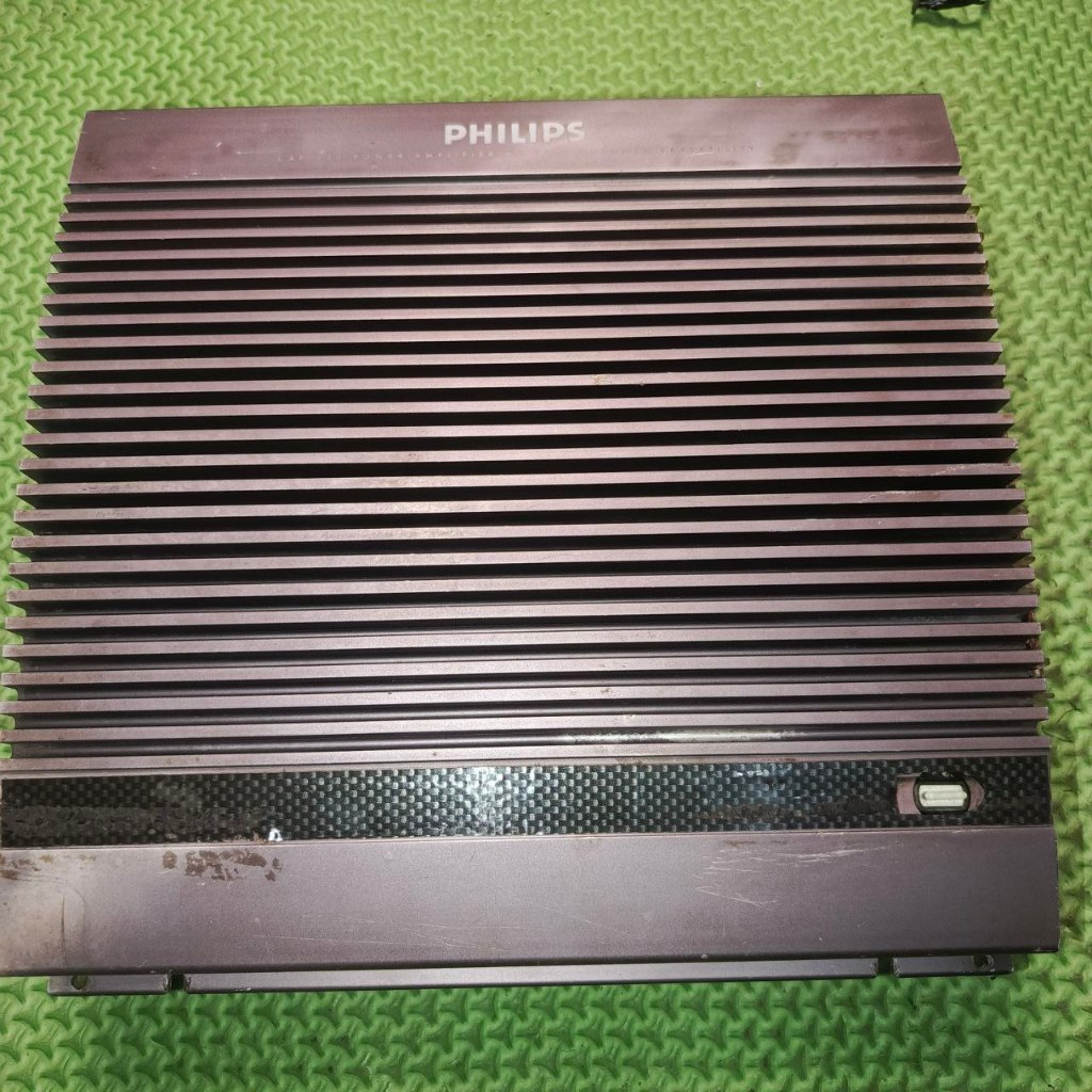 PHILIPS Power Audio Mobil 4 Channel | Power Amplifier Speaker Subwoofer | Kondisi Bekas Normal