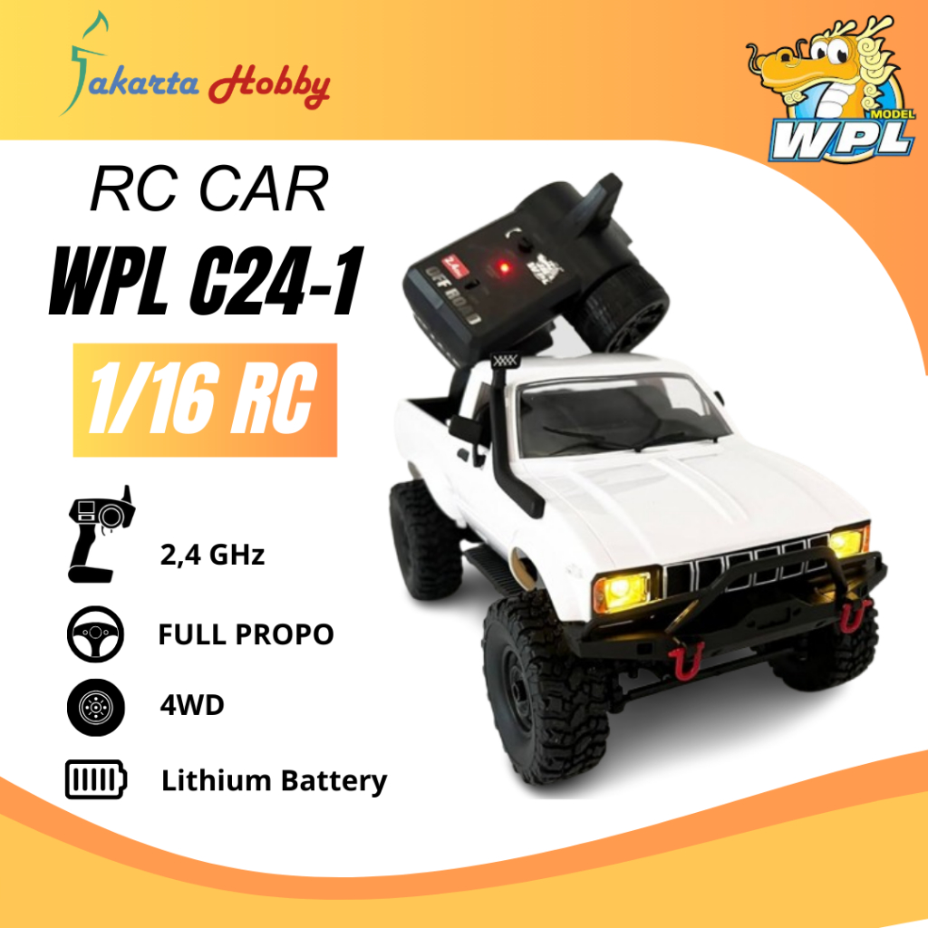 WPL C24-1 C241 C-24-1 RTR RC Truck Car Off-Road 4WD 1/16 Scale