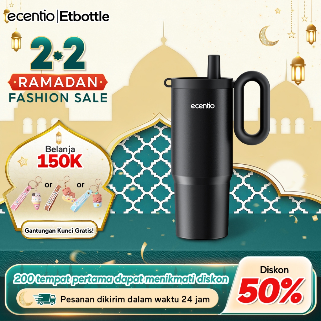 [Gratis gift] Ecentio Disney Zootopia 750ml tumbler stainless 316 sedotan botol minum anak mini lucu