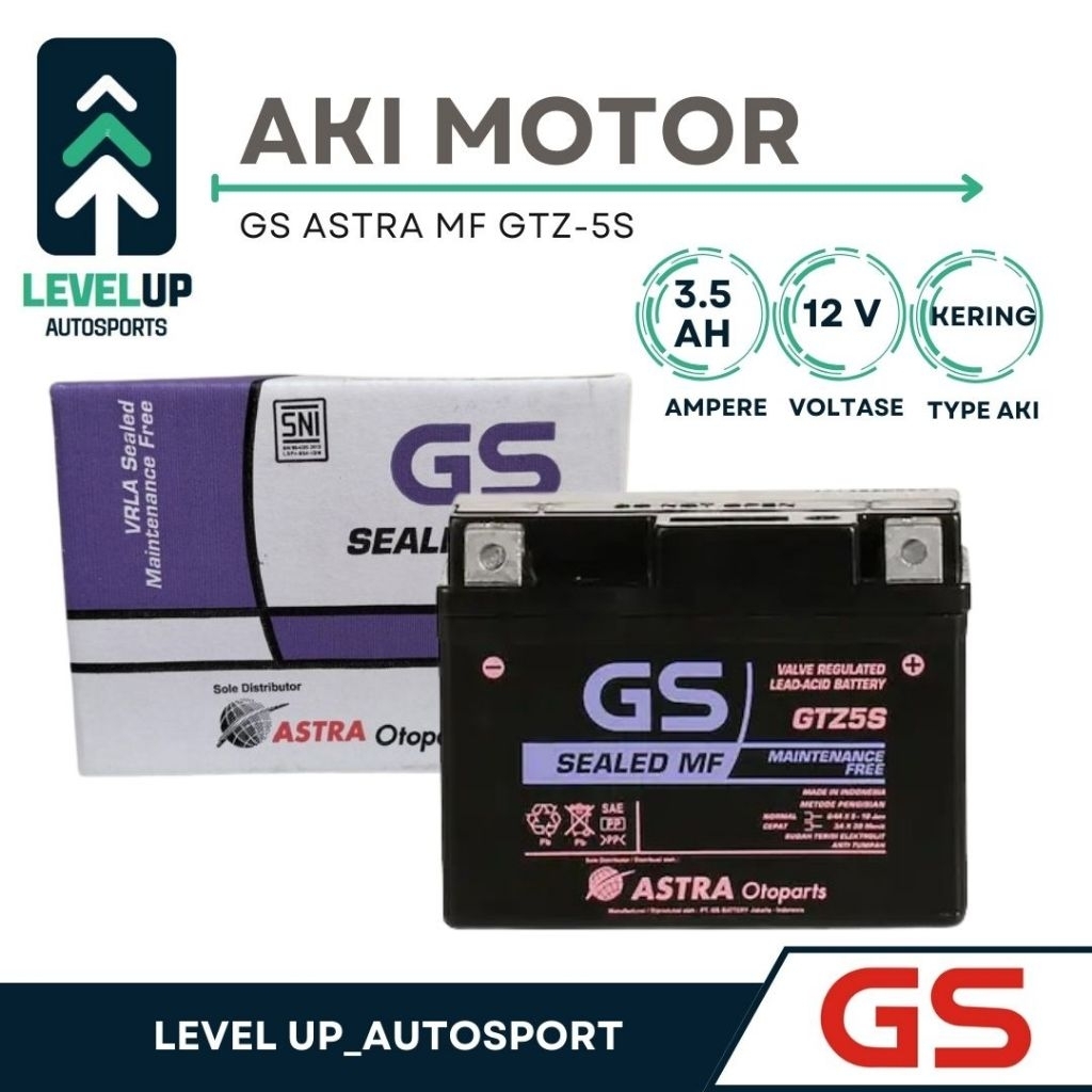 GS ASTRA Battery Type MF (Aki Kering) GSMF-GTZ-5S