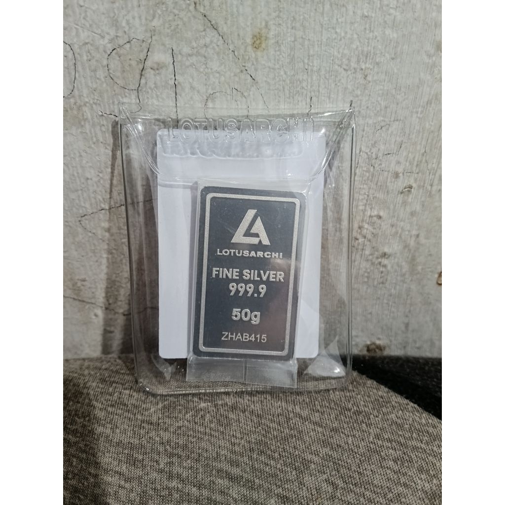 lotus Archi perak murni asli 50gr logam