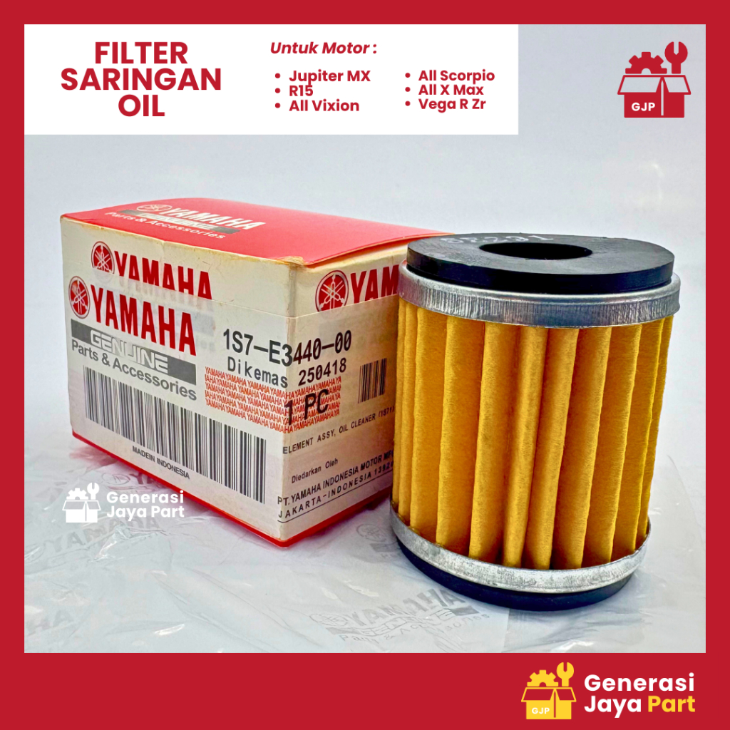 Saringan Filter Oli 1S7-E3440-00 Jupiter MX King R15 All Vixion Xabre All Scorpio All X Max Vega Veg
