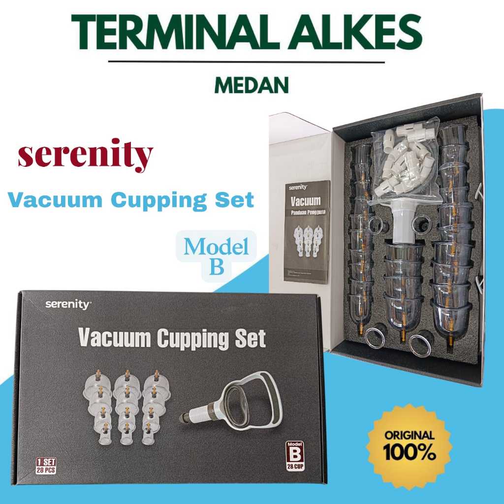 Serenity Alat Bekam 28 Cup | Kop Angin Bekam Terbaik | Alat Kop Bekam Ori | Cupping Set Bekam Angin