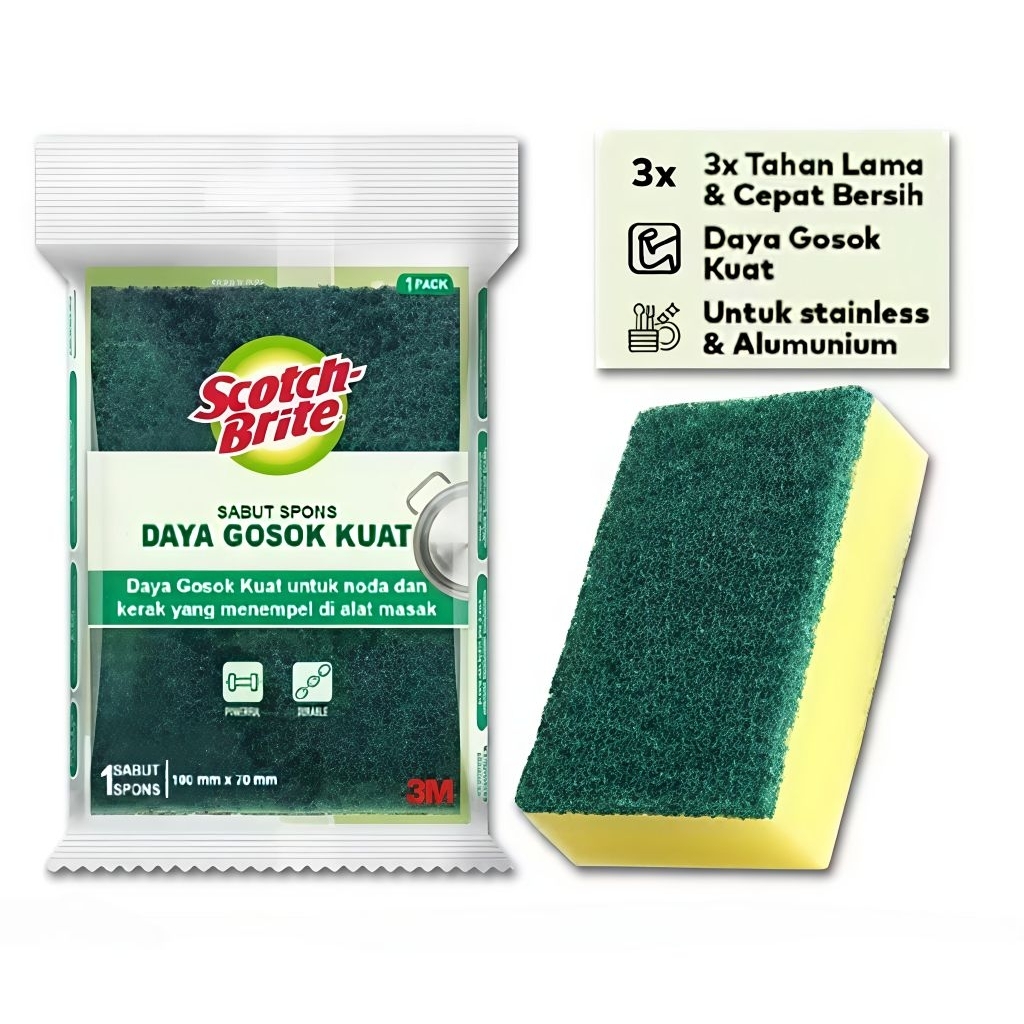 SCOTCH BRITE SPONS CUCI PIRING SPON