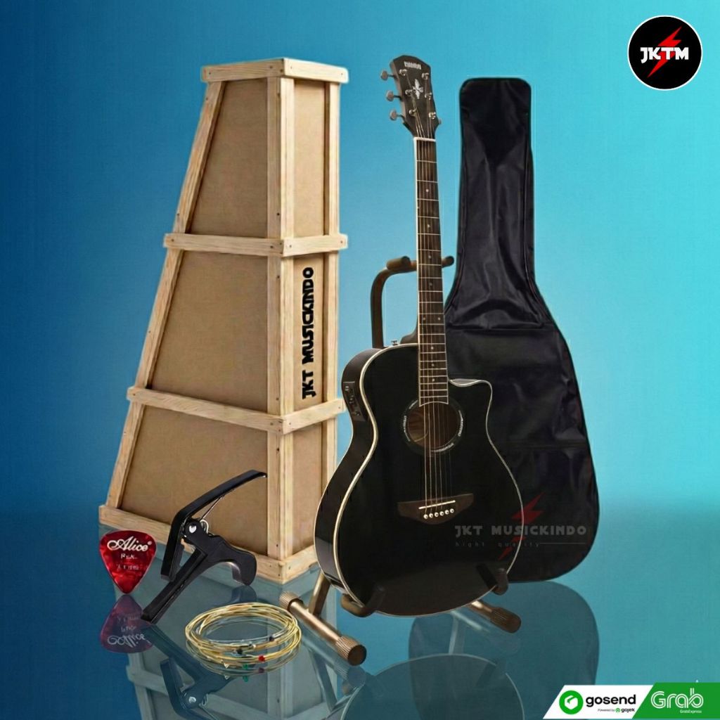 Gitar akustik elektrik Yamaha APX500ii Tanam besi senar string custom handmade siap pakai