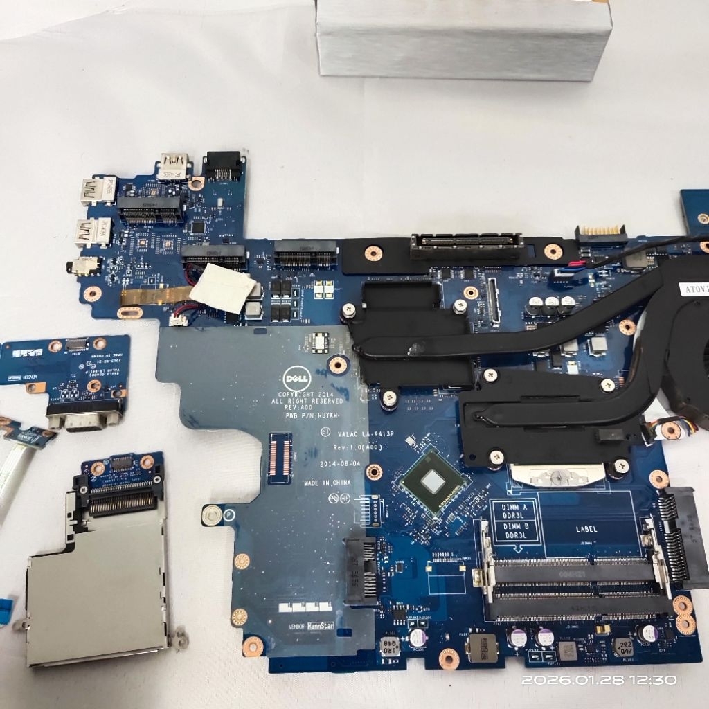 MAINBOARD MOTHERBOARD LAPTOP DELL LATITUDE E6540 PLUS I7-4810MQ ORIGINAL SECOND