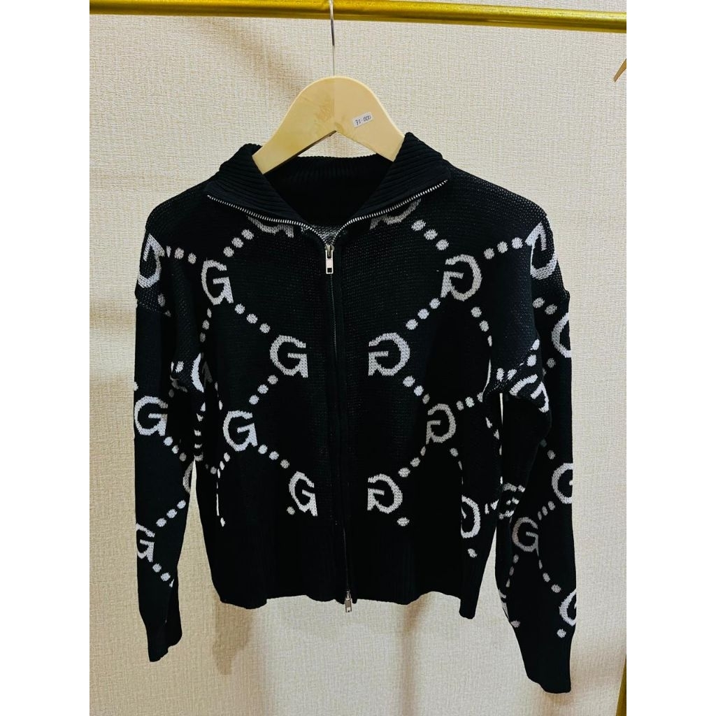 CARDIGAN RAJUT HITAM PREMIUM