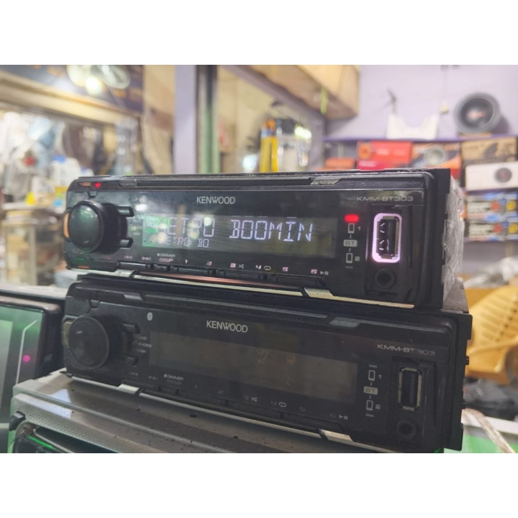 singledin kenwood bluetooth mp3 usb aux radio am fm audio mobil