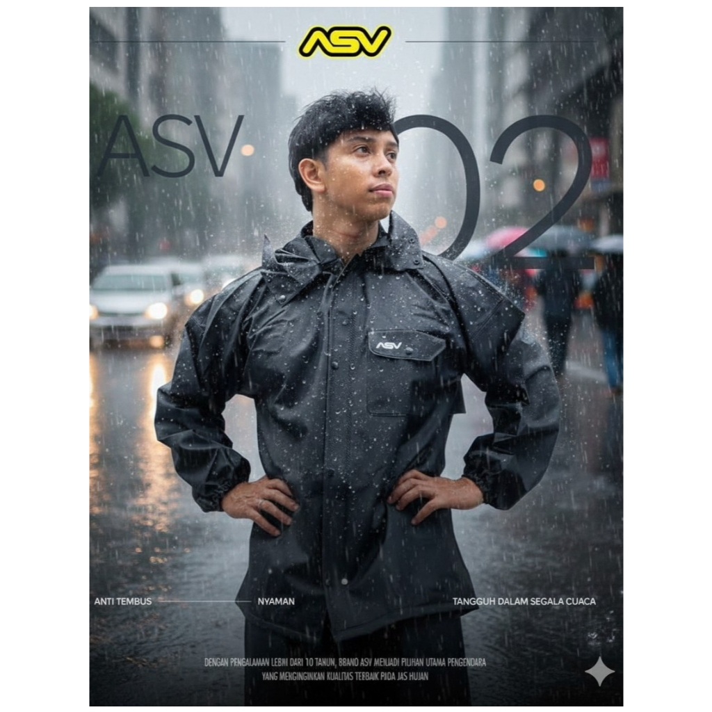 Jas Hujan ASV 02 Karet IMPORT 100% ORIGINAL