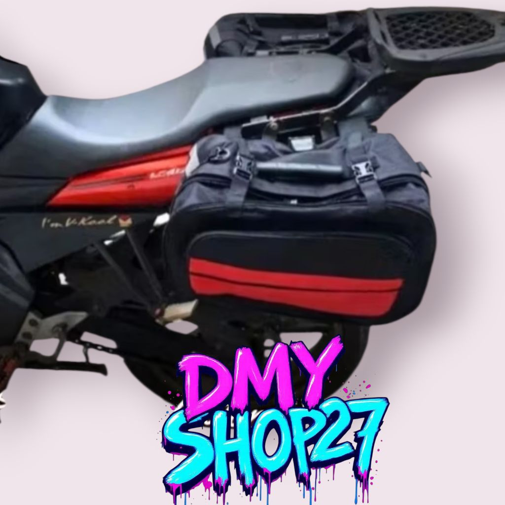 tas samping motor sidebag touring harian tas samping motor oval