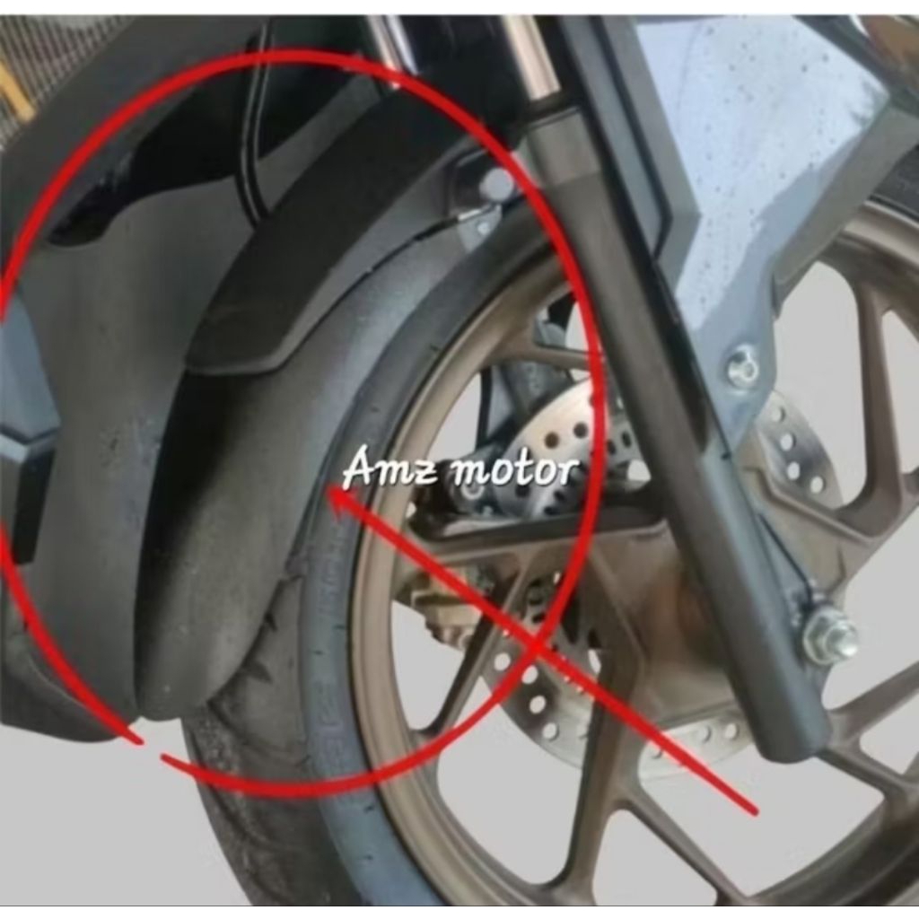 SAMBUNGAN SPAKBOR TAMBAHAN DEPAN MOTOR VARIO 160 CBS ABS/BUNTUT SPAKBOR PET AIR LUMPUR DEPAN VARIO 1