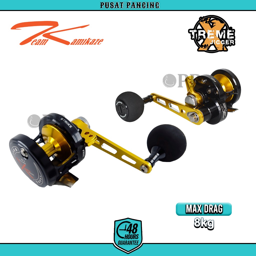 PUSATPANCING5 - Reel Pancing Overhead Team Kamikaze Xtreme Jigger Micro Series LX2 - RX2