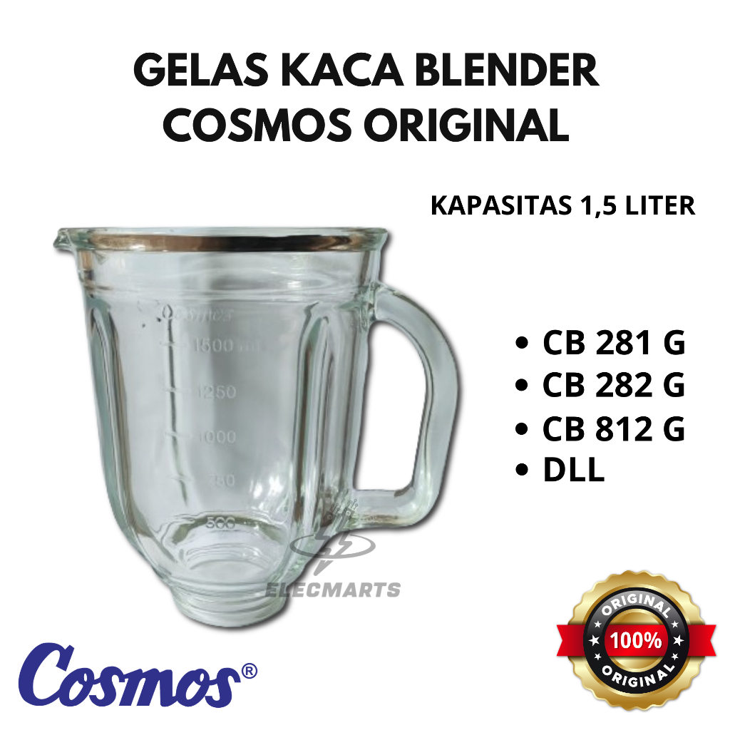GELAS KACA BLENDER COSMOS CB 282 G / COSMOS CB 281 G