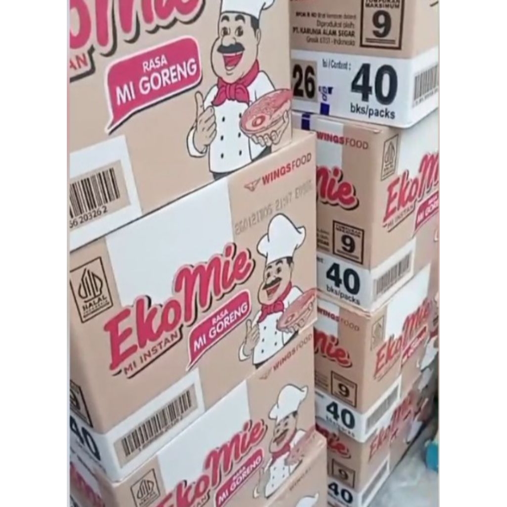 Mie Goreng Eko 1 Dus Isi 40 Pcs Expayed September 2026
