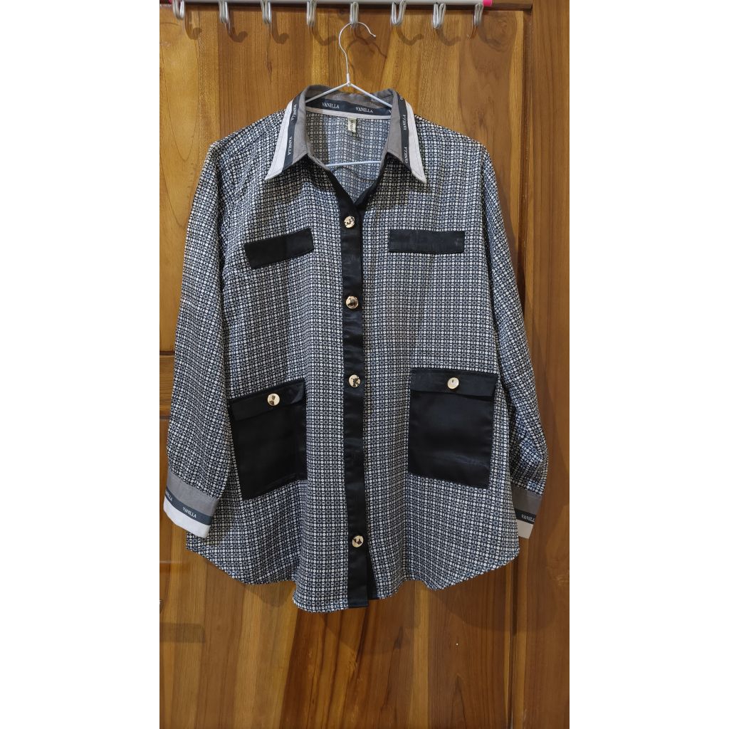 Prelove atasan kemeja vanilla hijab, blouse, etc