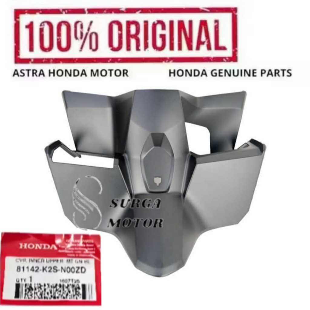 Cover Inner Laci Kunci Upper Hitam Doff Dop Matte Motor  Vario 160 K2S 2022 2023 2024 2025 2026 8114