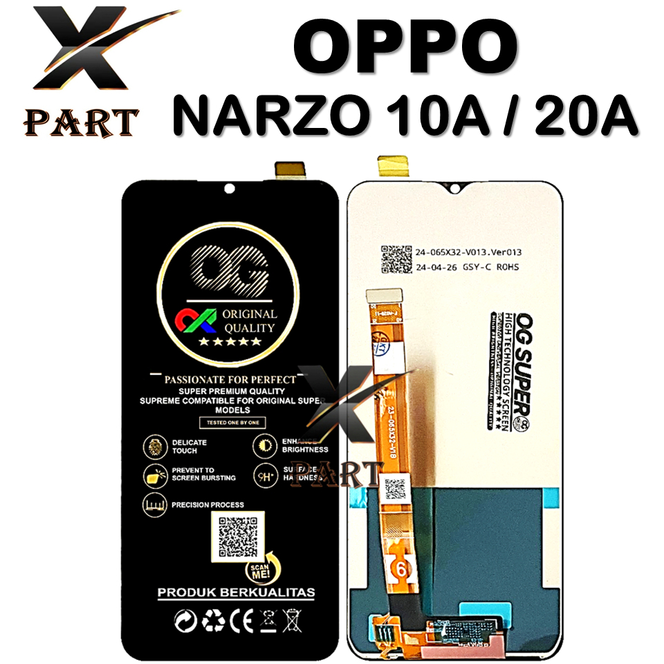 LCD TOUCHSCREEN OPPO NARZO 10A / 20A LCD FULLSET ORIGINAL 100% COMPLETE