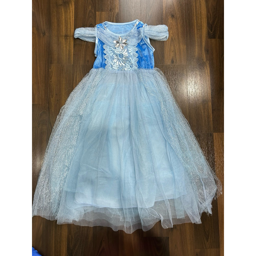 preloved kostum dress elsa frozen anak perempuan