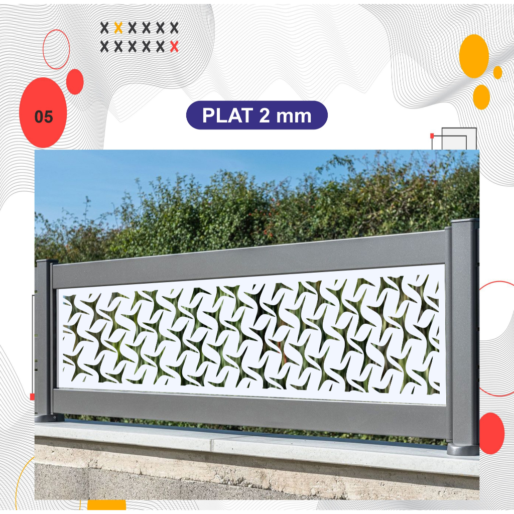 Laser Plat Pagar, Ornamen Pagar, Krawangan, Plat Cnc, Plat Cutting, Laser Cutting Custom 05