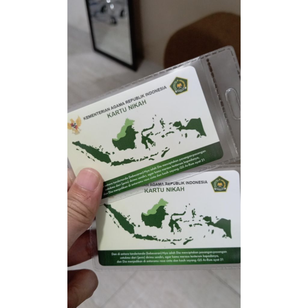 KARTU NIKAH BAHAN PVC SATUAN