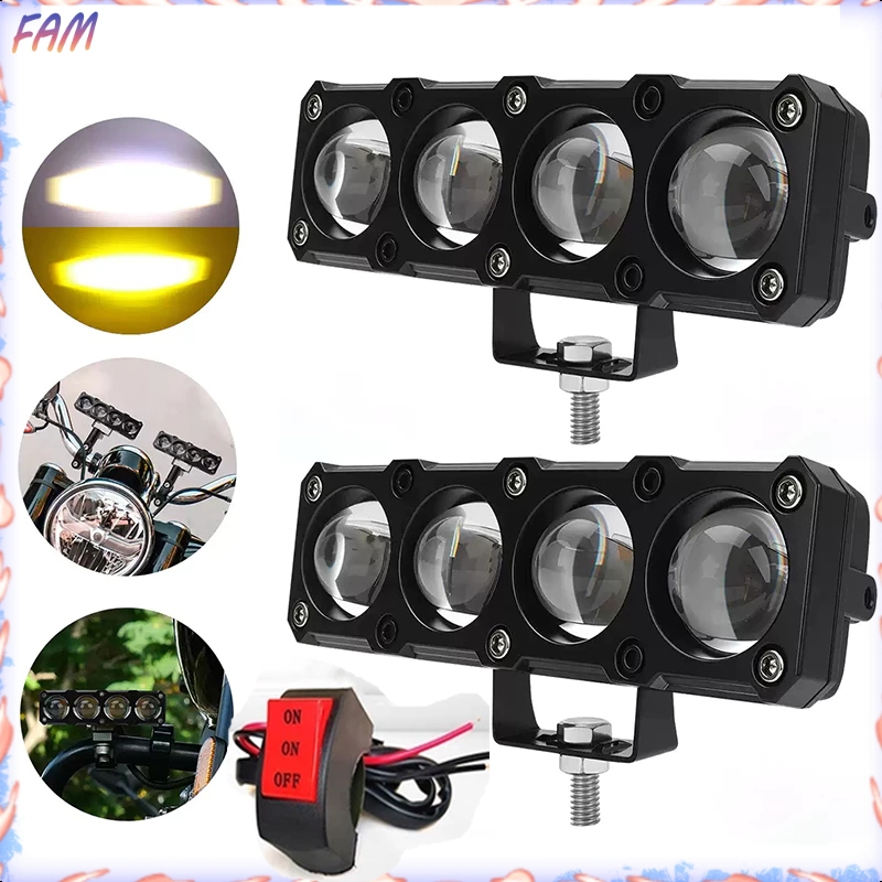 4 Mata Lampu Laser LED/Lampu tembak LED Laser/Lampu Sorot Tembak Mobil/ Tahan Air Full Alumunium Pre