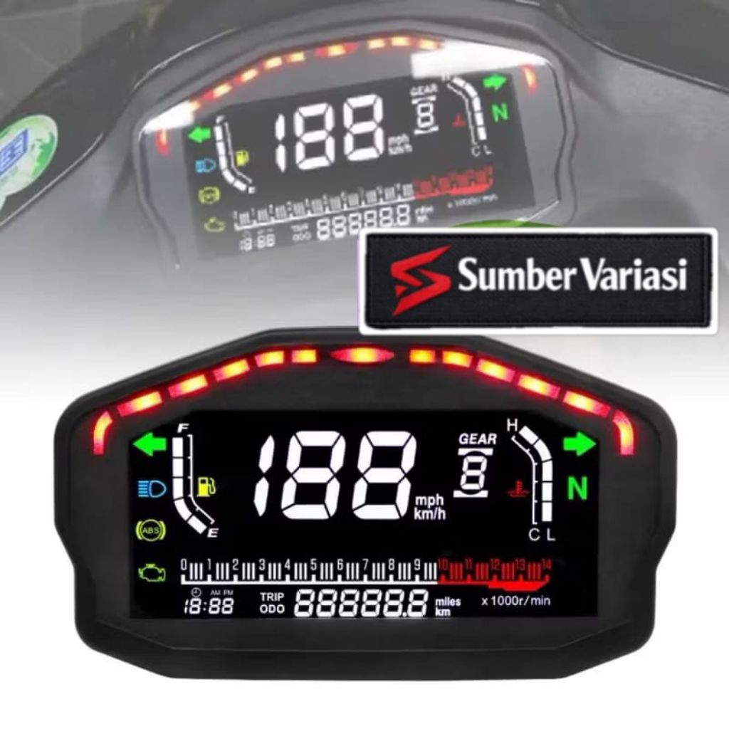 Speedometer Digital RX3N Speedometer Model Koso RX3N Universal