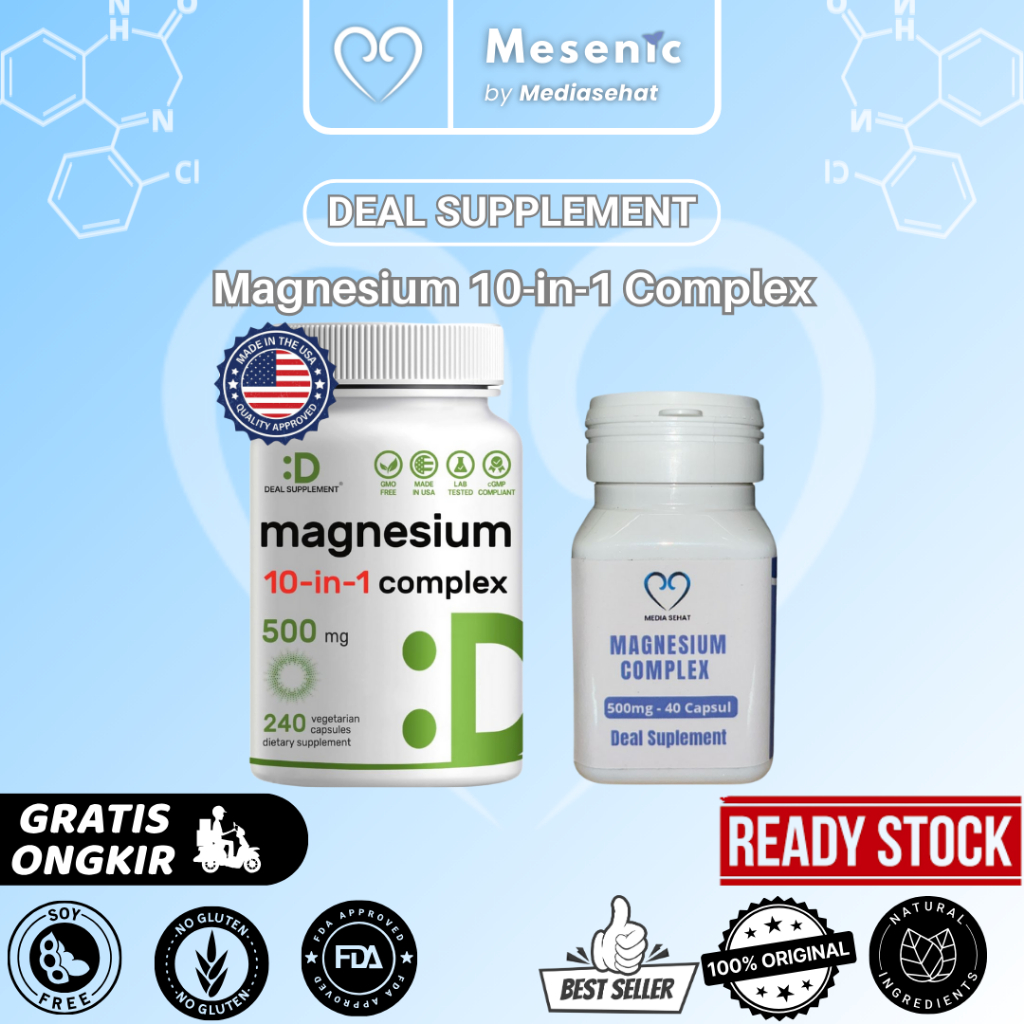 Deal Supplement Magnesium 10 in 1 Complex 500 mg