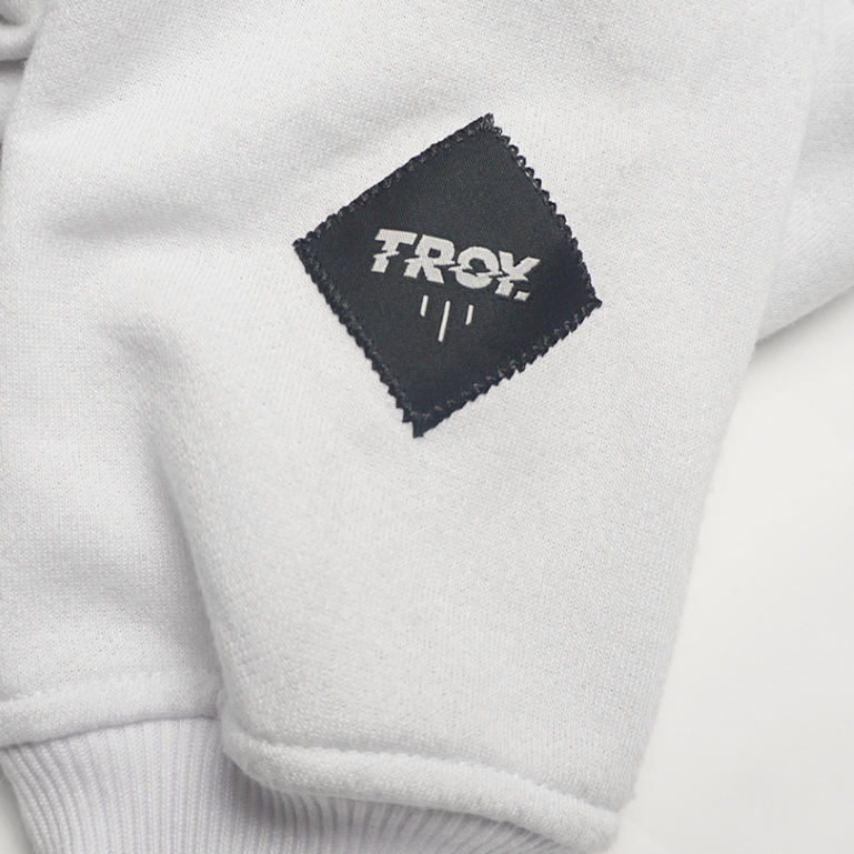 Troy Company Hoodie White Graffiti Chomper - Hoodie Pria Hoodie Putih KHD 2405