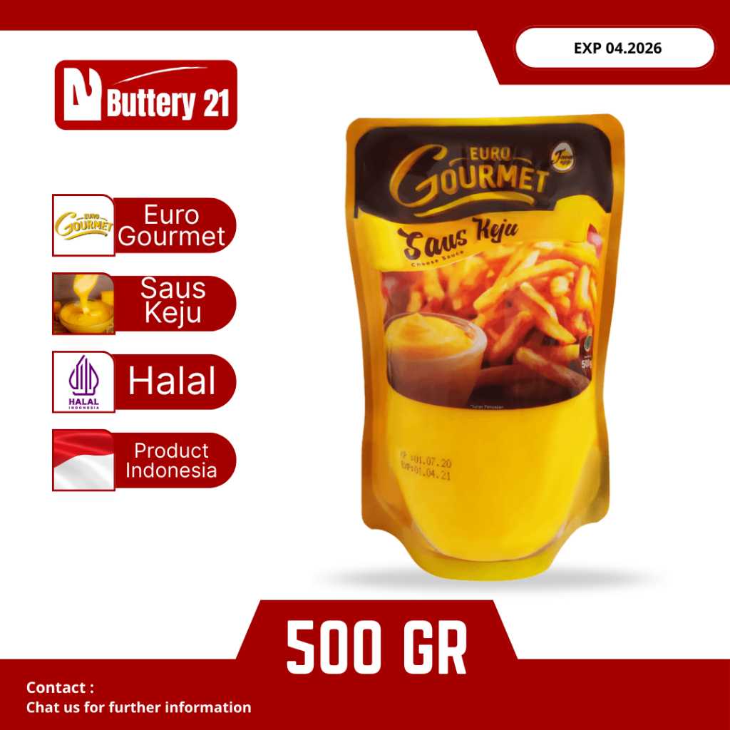 EURO GOURMET SAUS KEJU 500 GR/SAUS KEJU/KEJU CAIR/KEJU SAUS/SAUS CHEESE