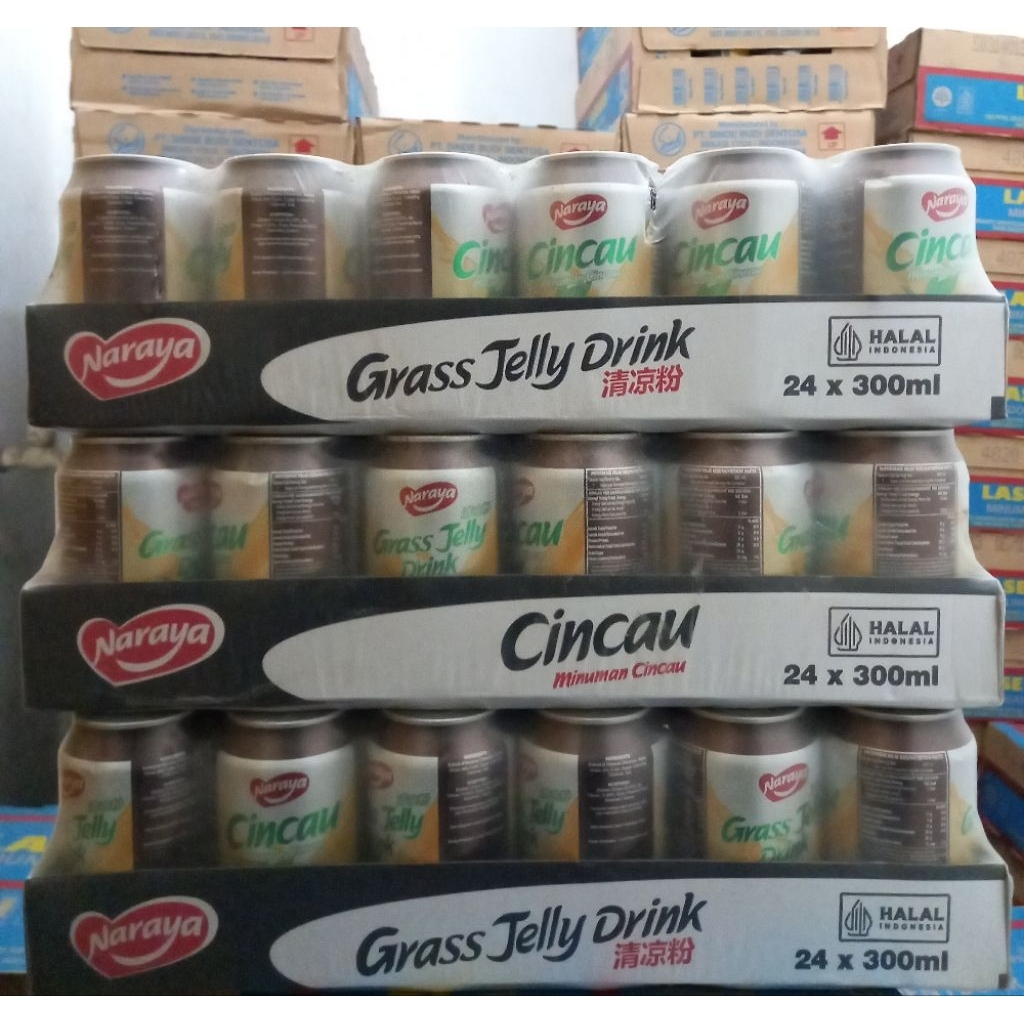Cincau Naraya Minuman Kaleng 1 Krat isi 24 Kaleng