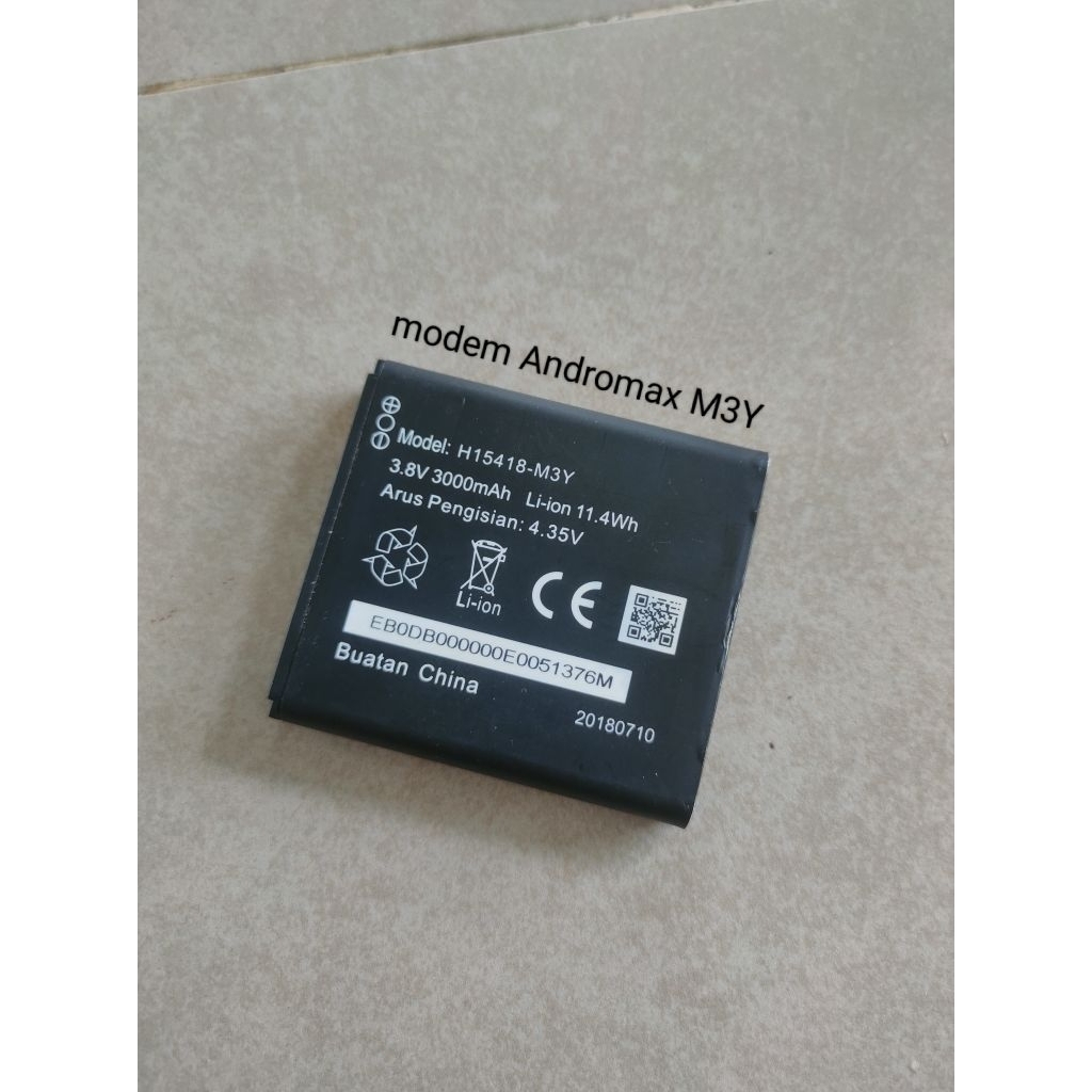 baterai modem Andromax M3Y battery modem Smartfren Andromax M3Y asli original copotan second