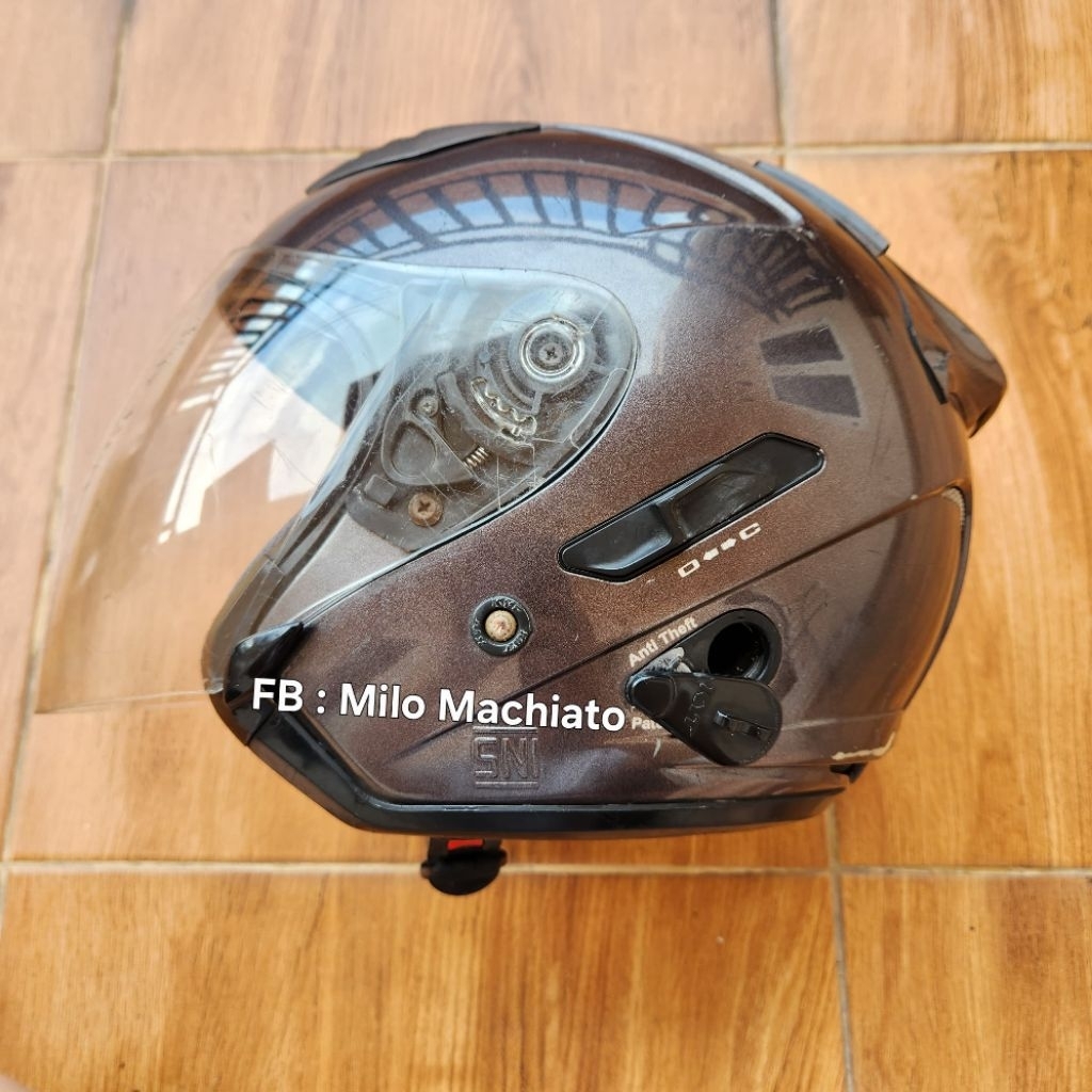 Helm KYT Galaxy Slide Size M GUNMETAL SECOND