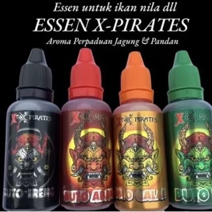 Essen Buto Ijo X-Pirates 30ml - Aroma Kweni, Asli Solo, Efektif untuk Umpan Ikan Nila