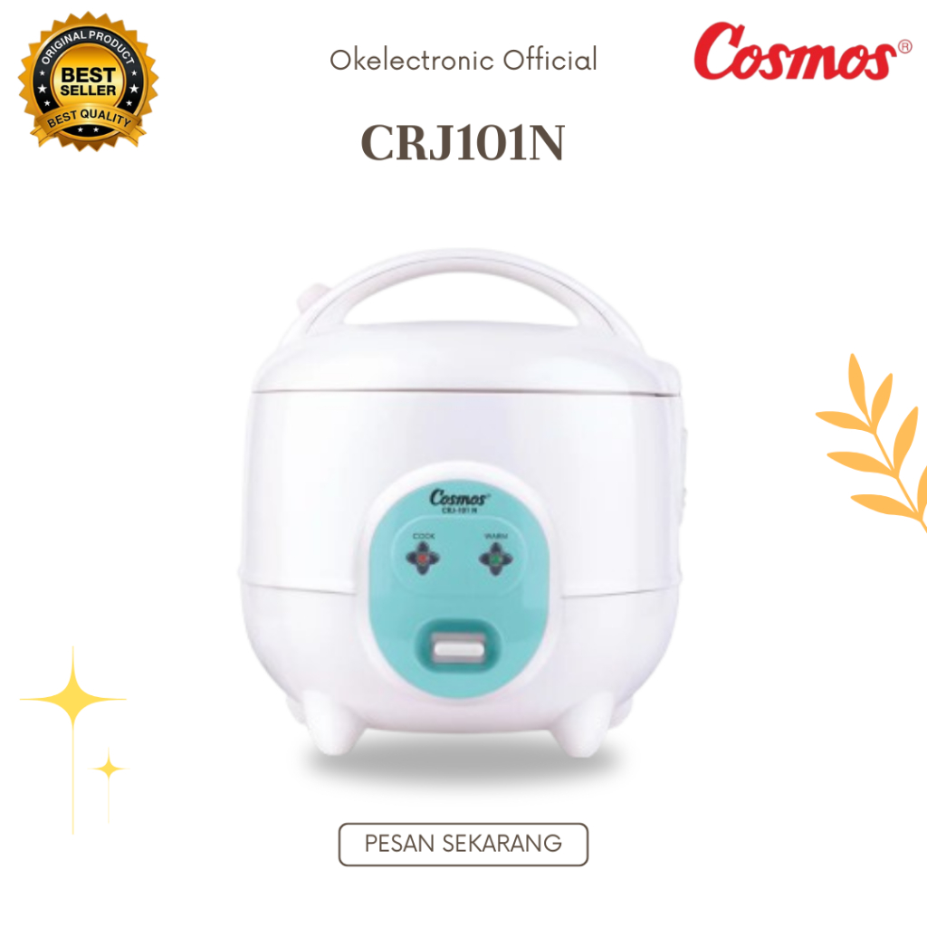 COSMOS RICE COOKER CRJ101N/ RICE COOKER 0,6L/MURAH/RICE COOKER MINI/100% Cosmos Garansi/ Original