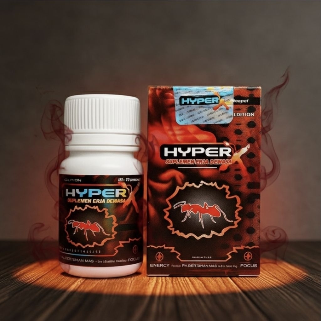 HyperX Herbal Madu Bubuk 10 Kapsul - Membantu Ereksi, Kuat, Tahan Lama