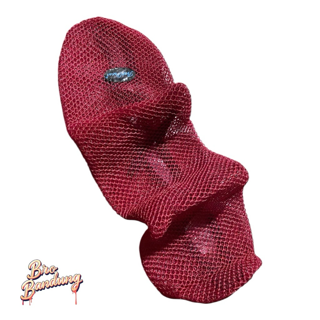 Universal Cover Jaring / Sarung Jok Motor Anti Panas pcx nmax aerox vario merah