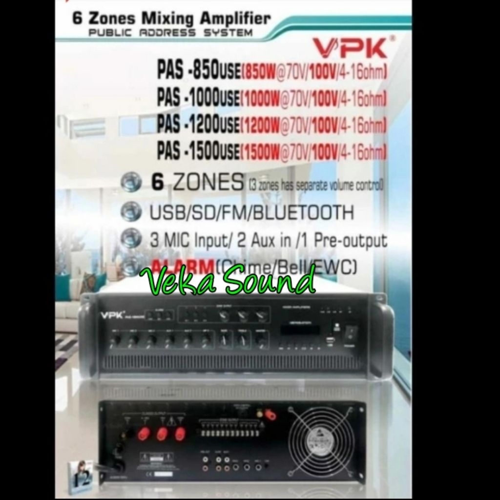 Amplifier VPK PAS 1000USE/ PAS -1000USE /PAS 1000 USE 1000 Watt Original